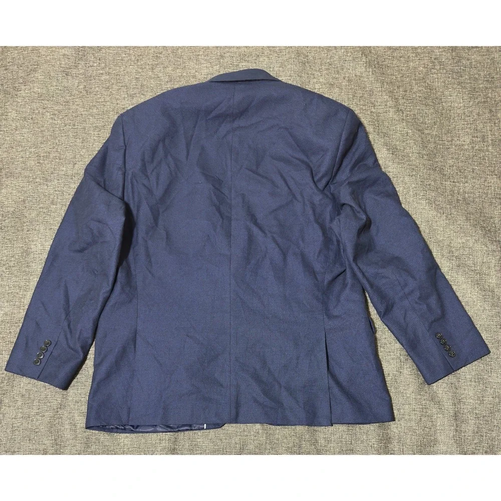 Van Heusen Mens Blazer Blue Two Button Professional